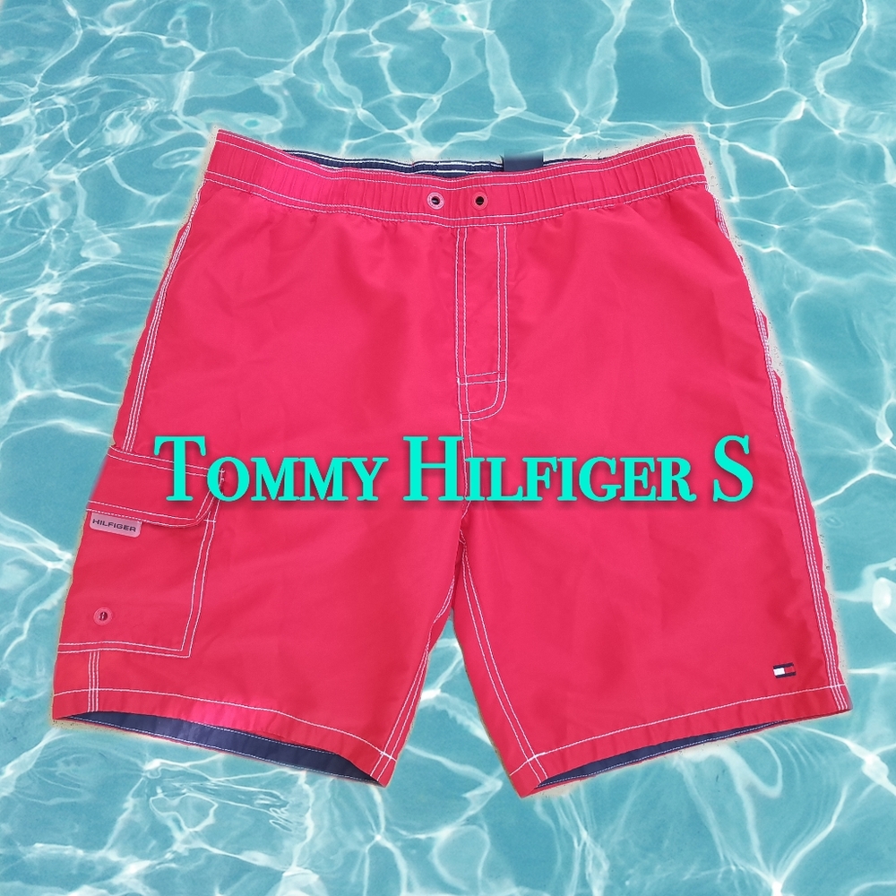 Tommy Hilfiger Red Swim Pants S For Men